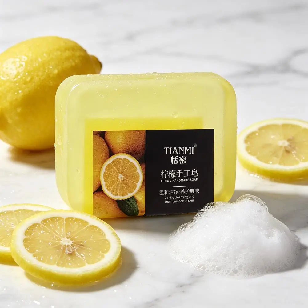 Lemon Essential Oil Handmade Soap 70g – Cleansing & Moisturizing Facial & Body Soap Oasis Select
