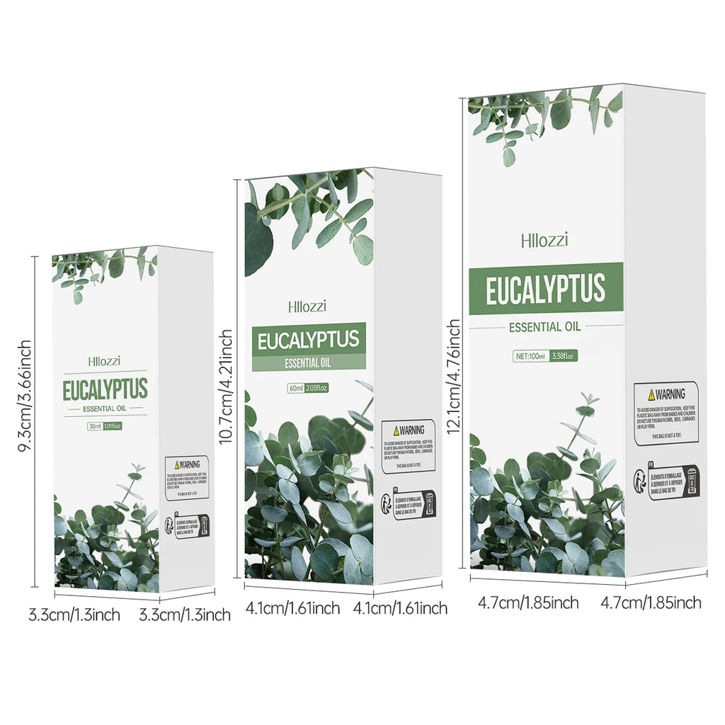 Hllozzi Pure Eucalyptus Essential Oil | Aromatherapy Diffuser