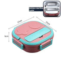 304 Stainless Steel Bento Lunch Box – Leak-Proof Kids & Adults Stainless Steel Bento Box Oasis Select Pink 2 grids 2