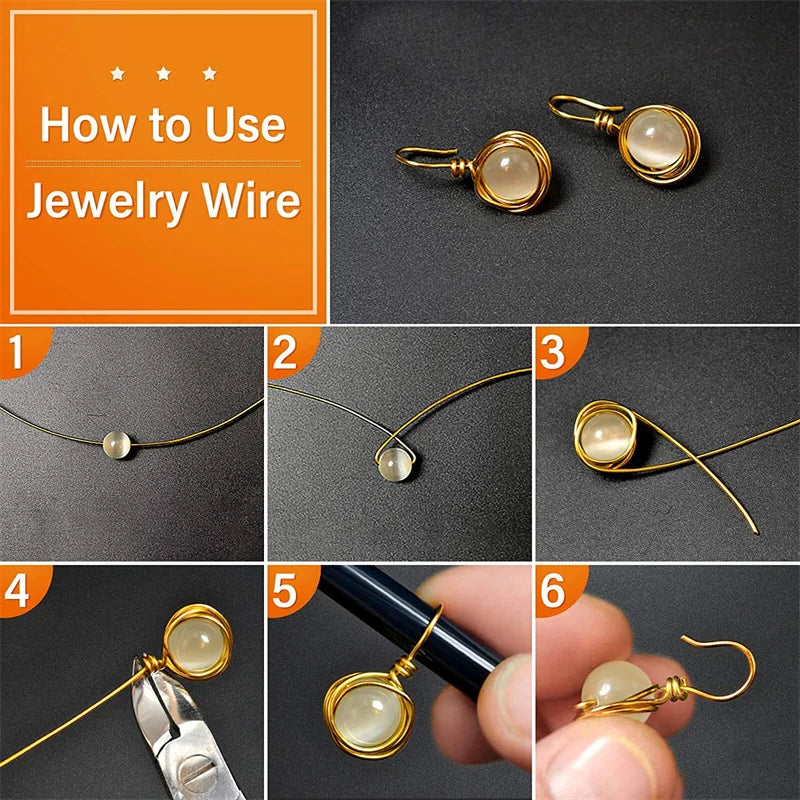 1Roll Silver Copper Wire 0.3/0.4/0.5/0.6/0.8mm Bead Cord for Bracelet Necklace Charm Beading Jewelry Making Supplies and Craft Oasis Select