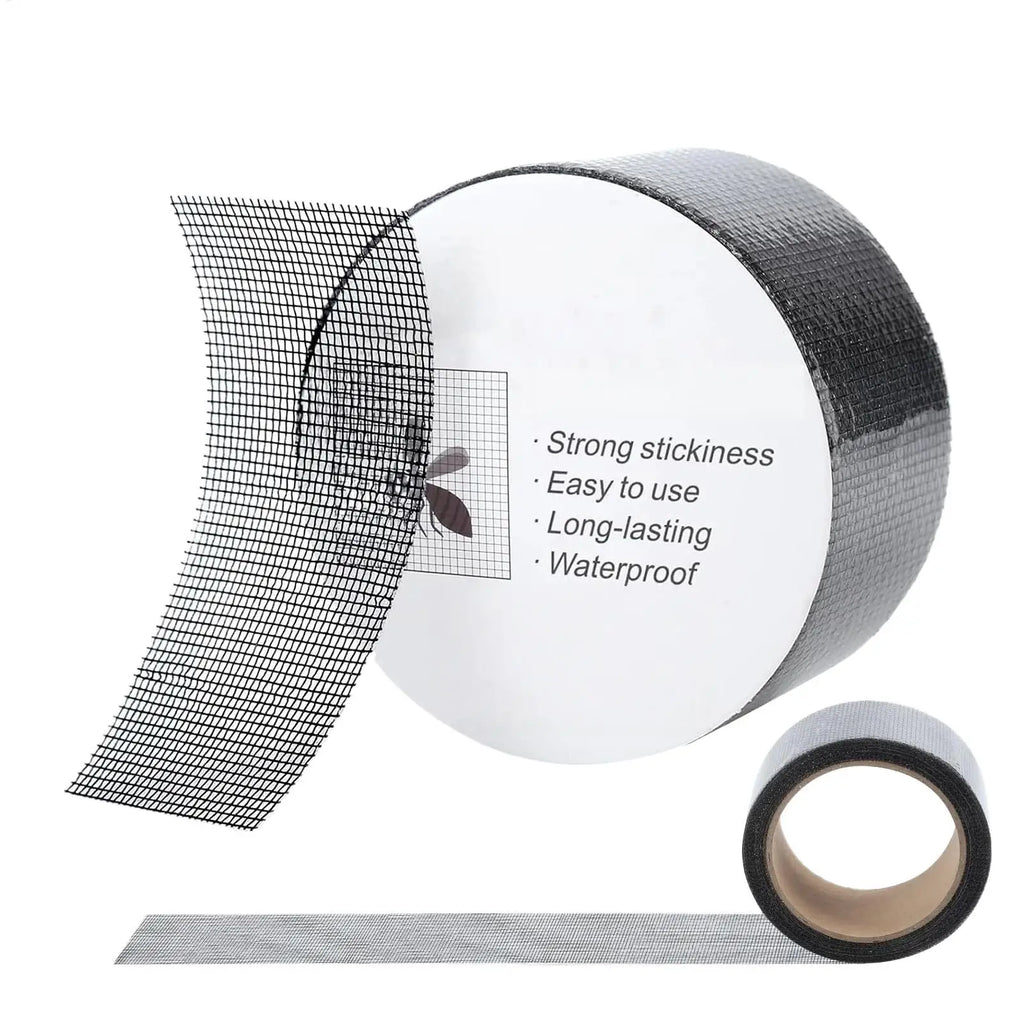 Window Screen Repair Tape Strong Adhesive Cuttable Universal Screen Window Mend Patches for Patio RV Camper Pool Railings Oasis Select