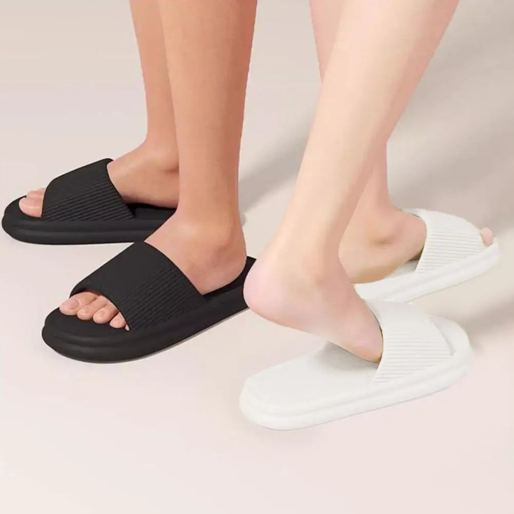 Women Summer Concise EVA Slippers Men Soft Home Slides Couples Bathroom Non-slip Sandals Adults Comfortable Outdoor Beach Shoes Oasis Select