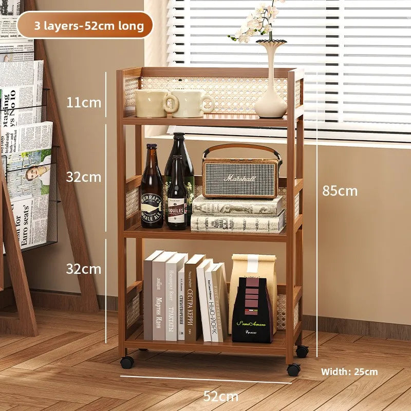 Kitchen rack Floor-to-ceiling multi-layer fruit and vegetable rack Storage countertop removable hot pot rack Storage rack Oasis Select 50 long 3 layers