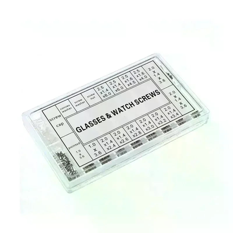 18-in-1 Glasses Repair Screw Kit | Precision Nose Pads, Spacer Caps & Frameless Screws For Eyeglass Adjustments & Maint Oasis Select
