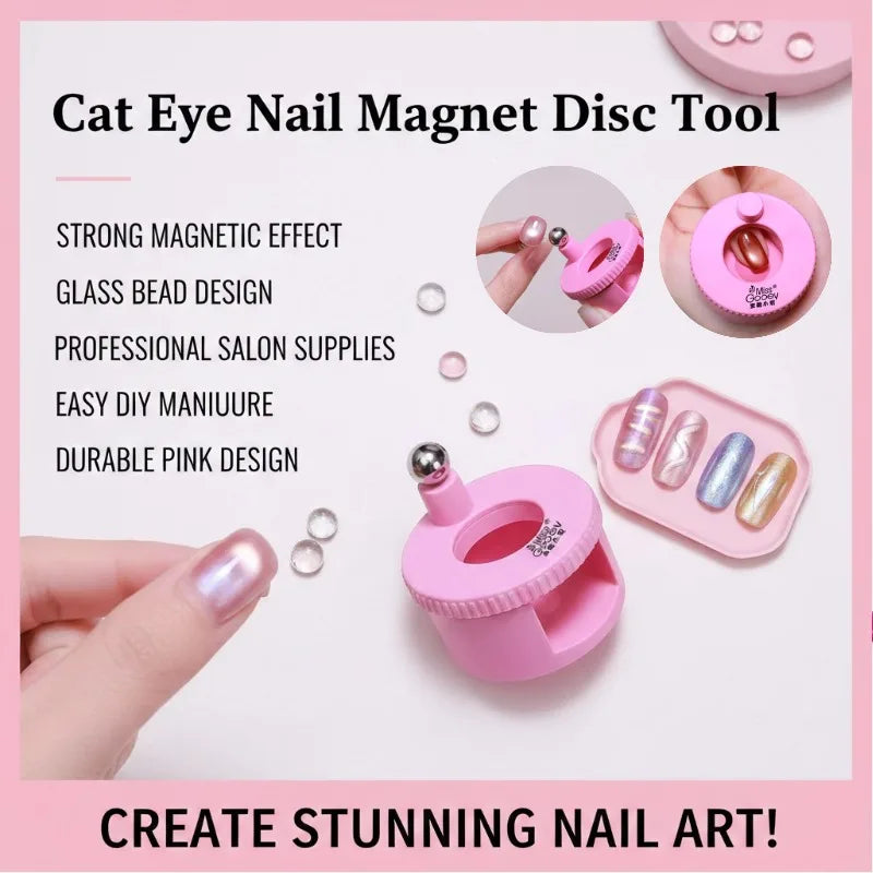 360° Rotating Cat Eye Nail Magnet – Glass Bead Effect Tool
