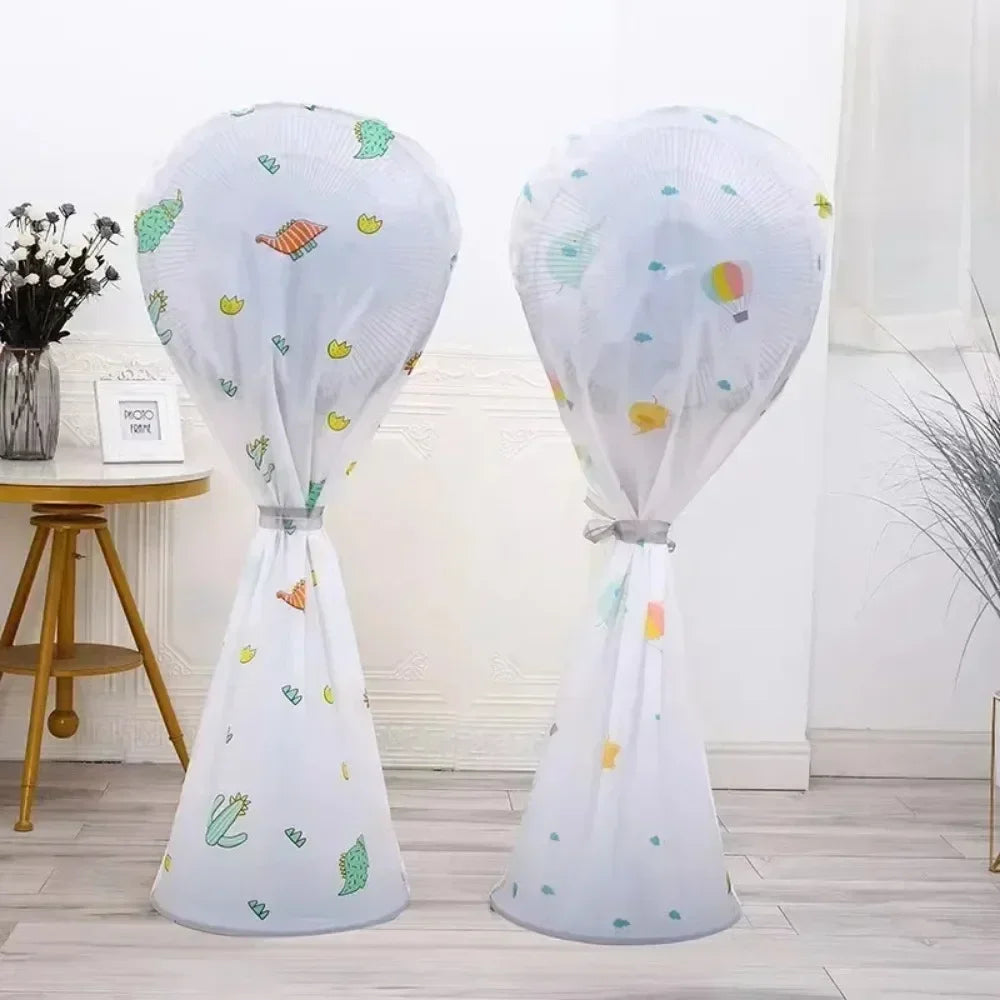 Two Style Washable Fan Sleeve Waterproof Dustproof Protective Standing Round Electric Fan Cover for Pedestal Stand Fan Floor Oasis Select