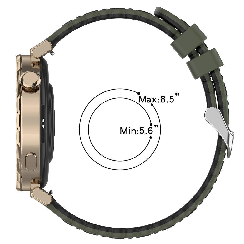 Silicone Watch Band 18mm 20mm – Huawei GT5, Samsung Galaxy Smartwatch Strap Oasis Select