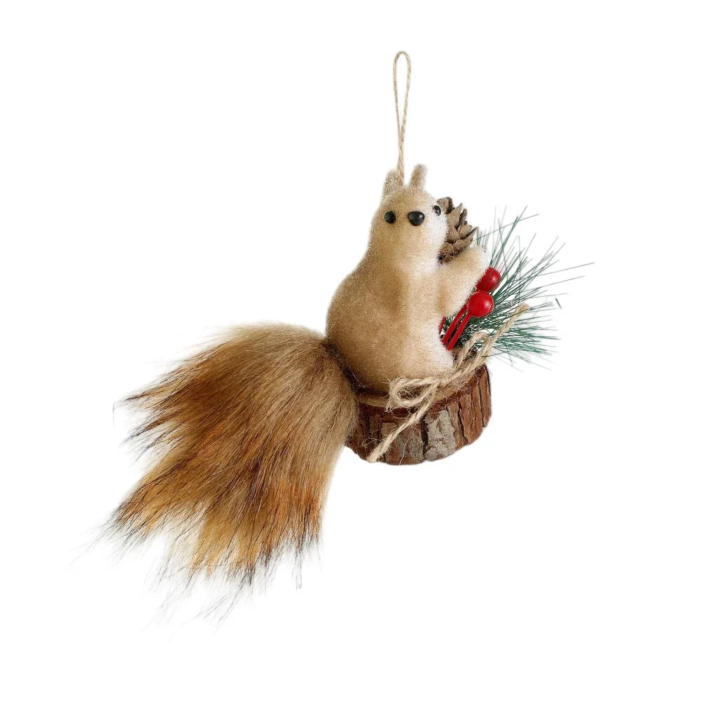 Charming Festive Accessory Christmas Squirrel Decoration Festive Aesthetic Hanging Decoration Seasonal Home Decor Oasis Select D China Mainland