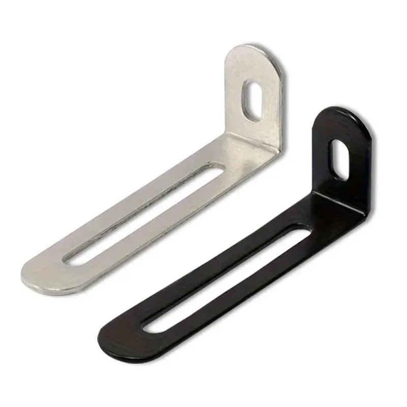 Adjustable Corner Code Long Hole Double Head 90 Degree Right Angle Fastener Connector L-shaped Bracket Angle Iron Oasis Select