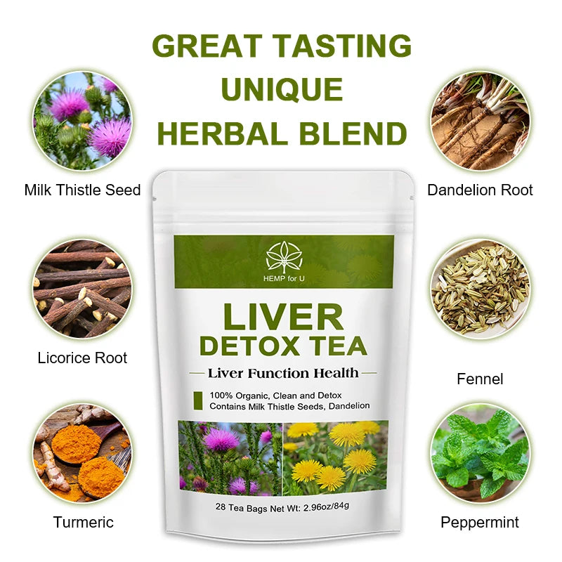 100% Liver Detox Drink Contains Natural Plants Milk Thistle and Dandelion Support Liver Health, Cleanse and Relieve Bad Breath Oasis Select