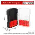 Drill Bit Storage Case Portable 6.35mm Hex Drill Bit Case 5 Sizes Water Resistant PVC Detachable Holder Hangable Storage Oasis Select A1