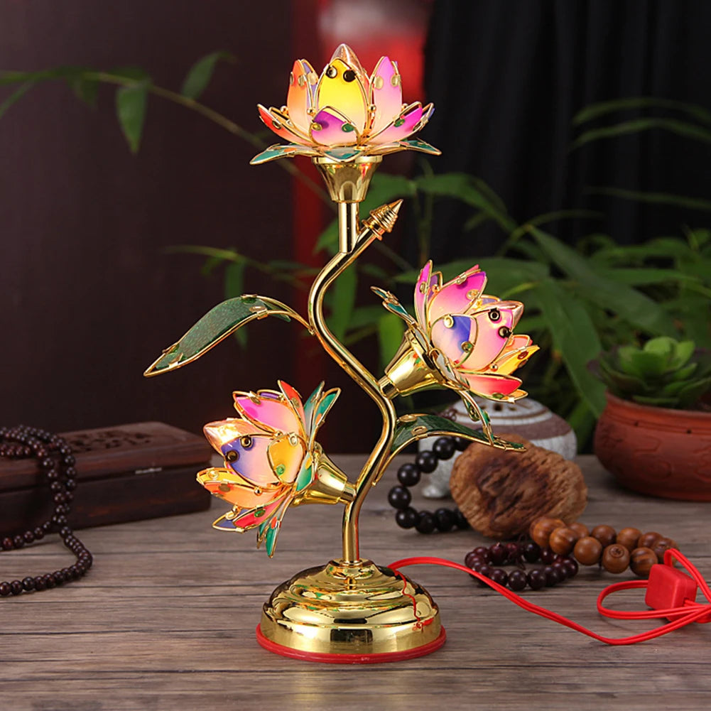 Electric Lotus Lamp | Multi-Color LED Decorative Table Light
