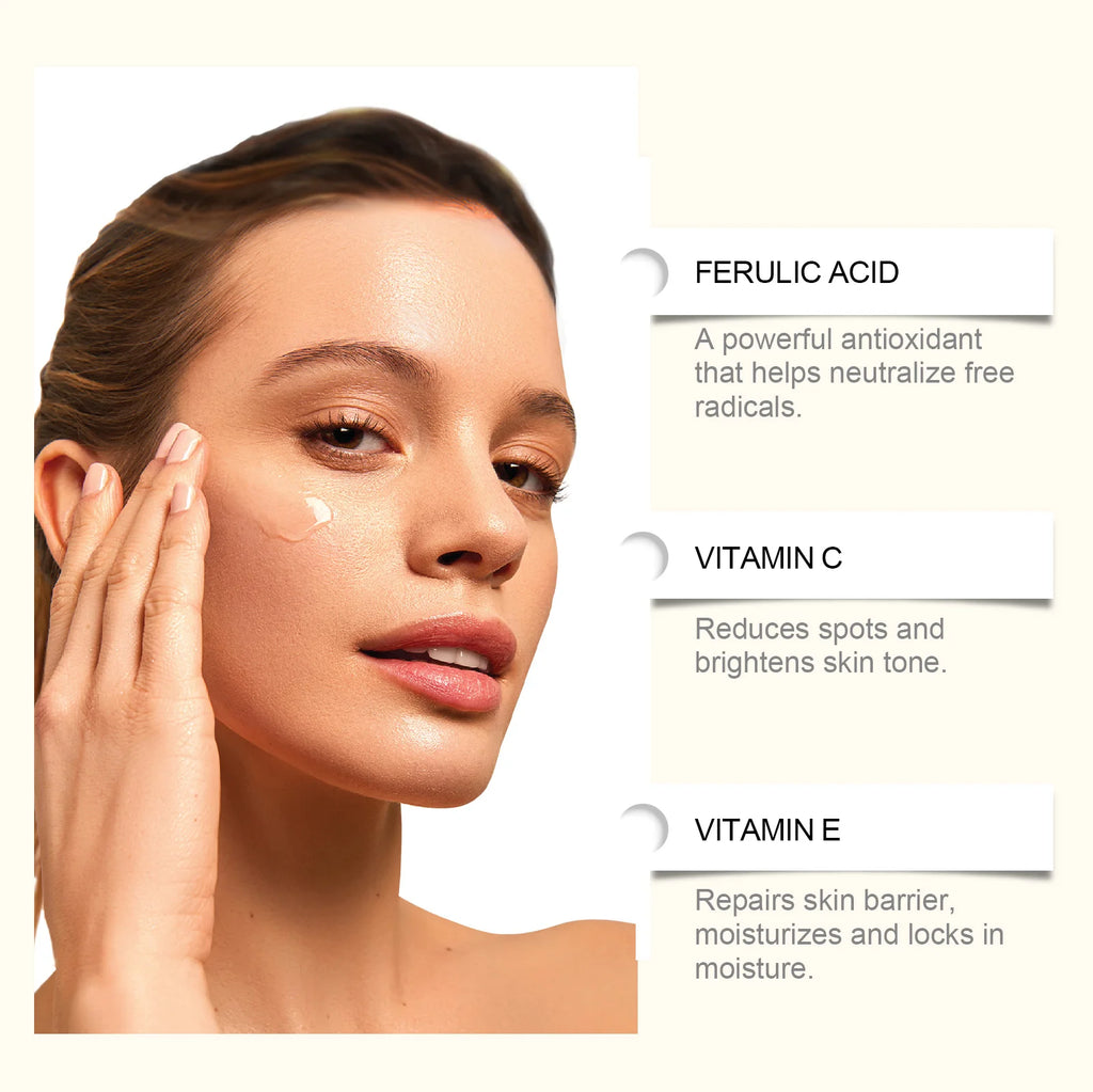 Serum Fade Fine Lines Firming Moisturizing Brightening Shrink Pores Vitamin C E Facial Essence Nourishing Skin Care Oasis Select
