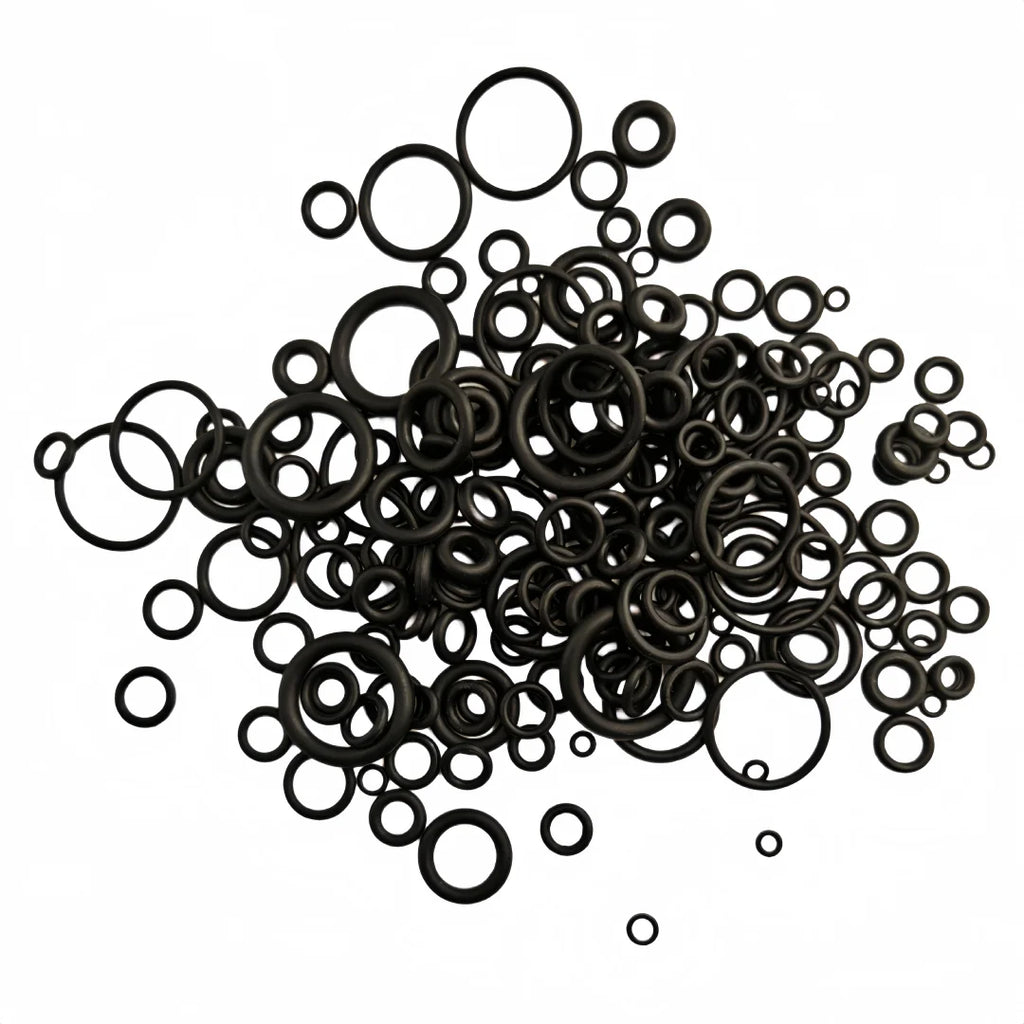 225Pcs O Ring Kit 18 Sizes Nitrile Rubber Gasket Seal Elastic Oil Resistant Washers for Faucet Plumbing Professional Use Oasis Select