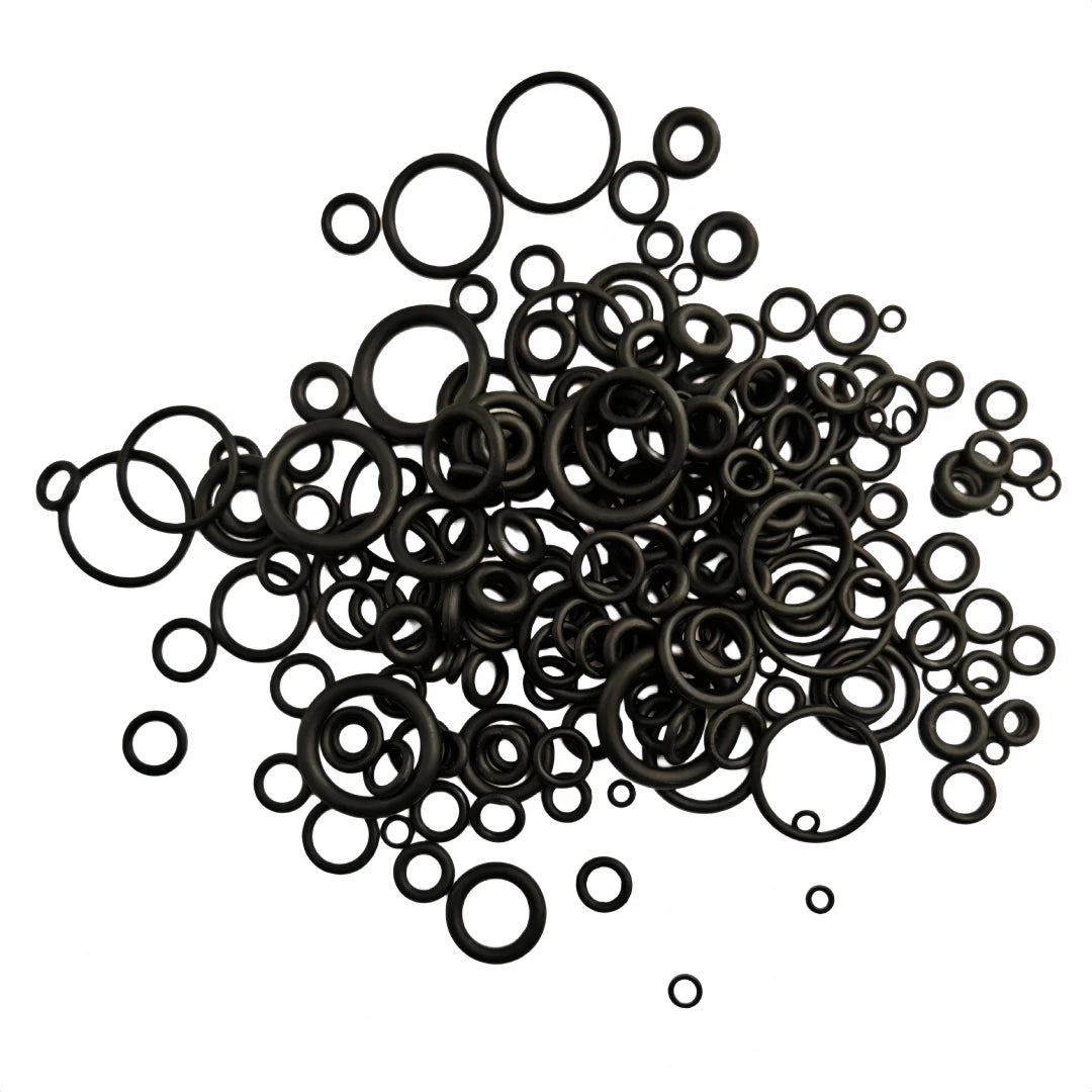 225Pcs O Ring Kit 18 Sizes Nitrile Rubber Gasket Seal Elastic Oil Resistant Washers for Faucet Plumbing Professional Use Oasis Select