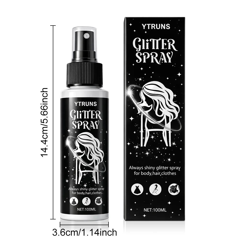 Body Glitter Spray – Shimmer Mist for Hair, Face & Body | 5 Colors