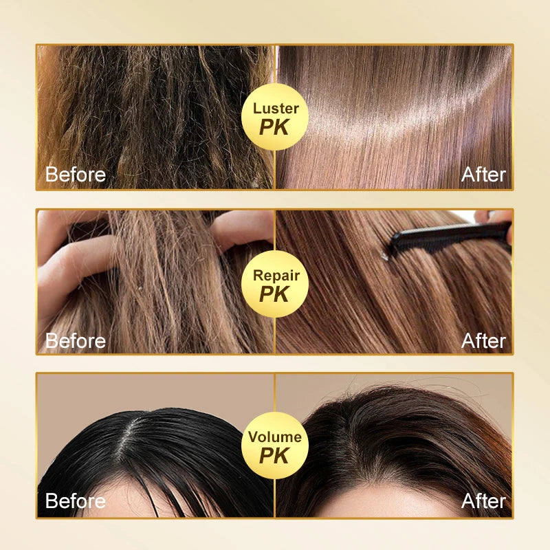 24 Nano Gold Hair Mask Repair Dry Damaged Frizzy Argan Oil Professional Hair Treatment Action Masks Smoothing Shiny Hair Care Oasis Select