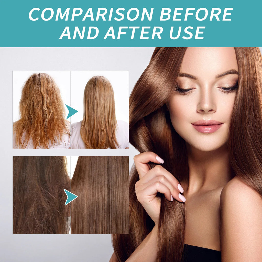 Protein Correcting Hair Straightening Cream Keratin Smoothing Hair Treatment Nourishing Repair Soften Curly Hair Conditioner Set Oasis Select