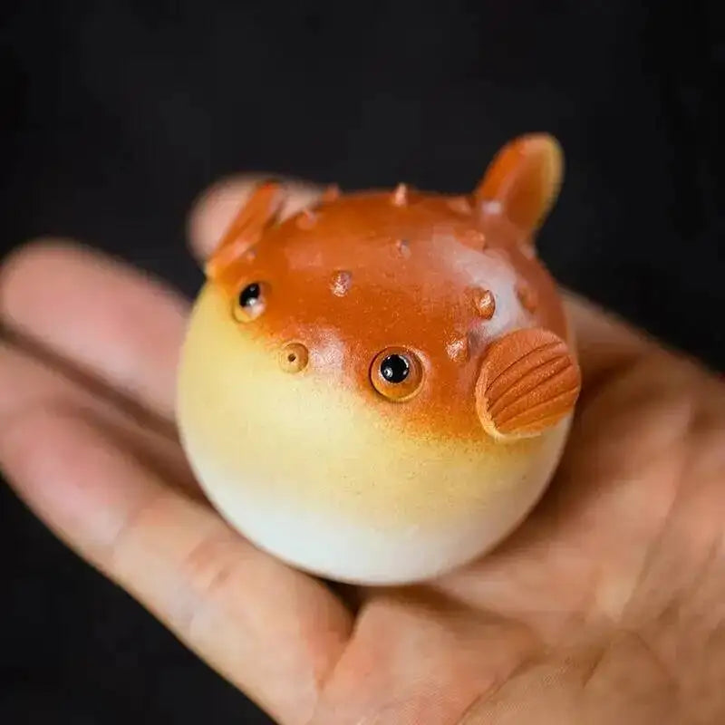 Purple Sand Tea Pet Puffer Ornaments Raise Tea Play Tea Table, Live in the Puffer Family Around the Tea Ceremony Oasis Select