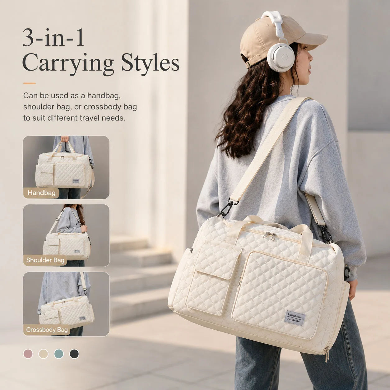 A spacious outdoor luggage bag with separate compartments for dry and wet items and dual-sided dividers Oasis Select