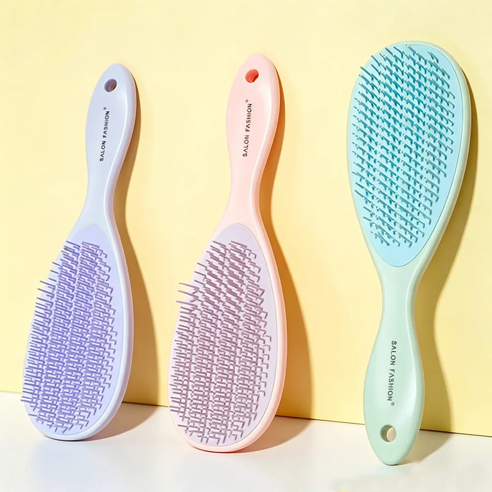 3-Color Comb For Combing Anti-Static Scalp Massage Comb Suitable For Both Dry And Wet Hair Anti-Tangle Styling Comb Oasis Select
