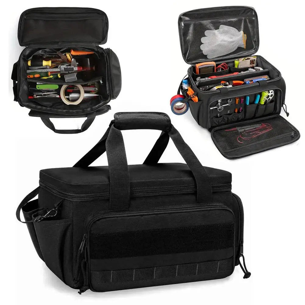 Large Canvas Tool Tote Bag for Electricians & Carpenters
