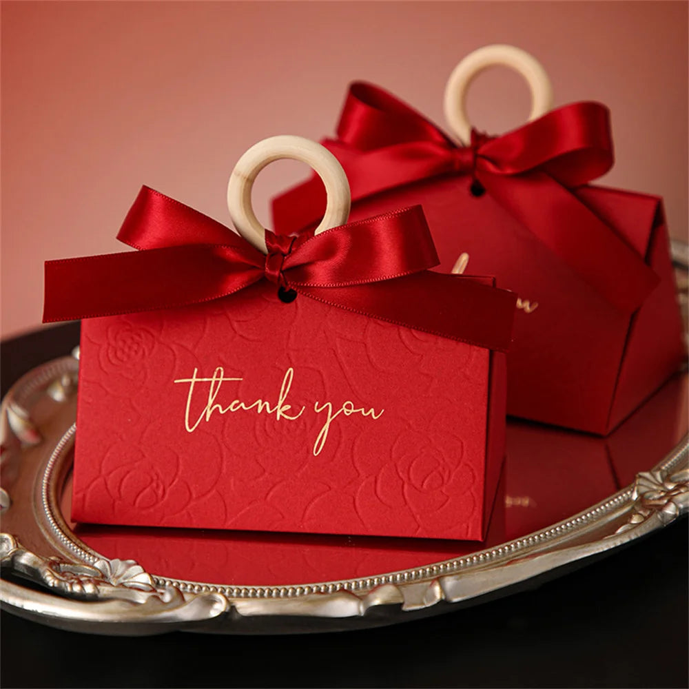 Large Triangle Shape Paper Bag Packaging Box With Handles Wedding Gifts For Guests Candy Boxes For Wedding Baby Shower Party Oasis Select