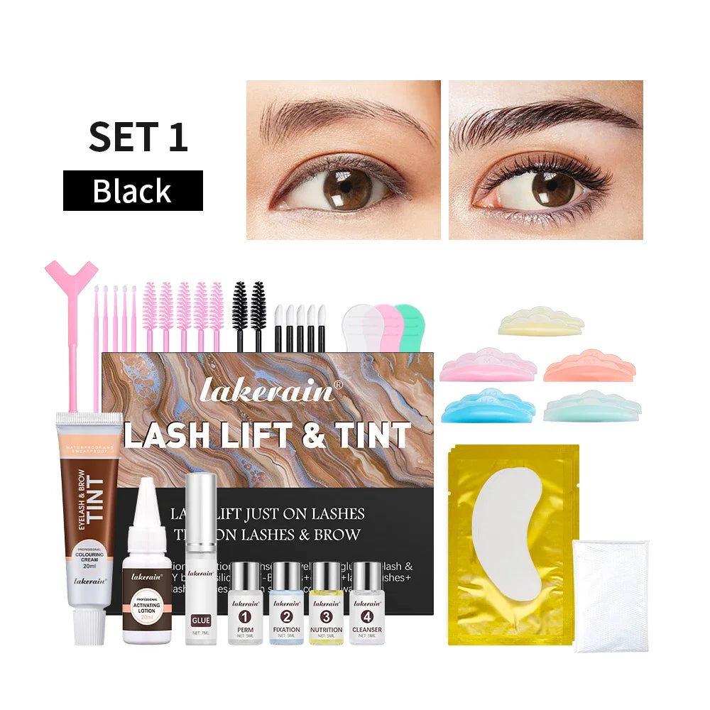 Lash Lift and Tint Kit Professional Eyelash Lifting Calia Perming Lashes Tint Brow Dye Eyes Makeup Tools Dropshipping Oasis Select 1