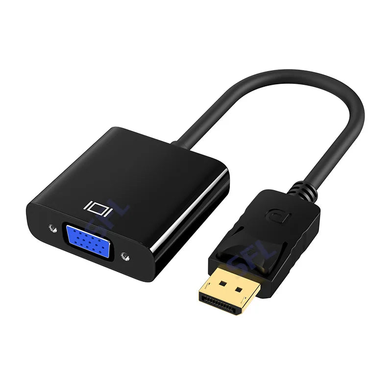 DisplayPort DP Male To VGA Female Converter Adapter Cable Display Port DP To VGA Cable For Projector DTV TV HDVD Laptop Cable Oasis Select