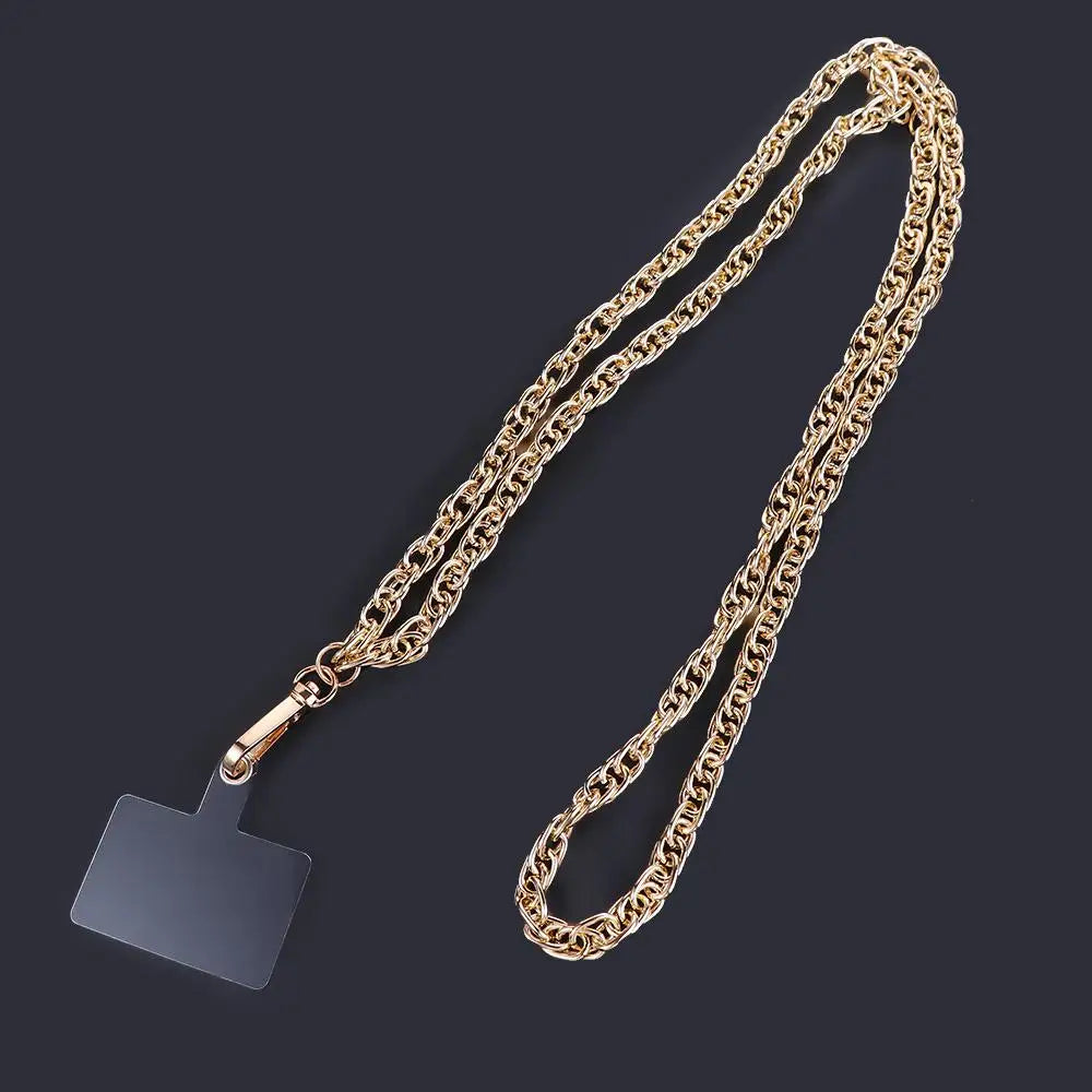 Long Phone Straps Anti-lost Lanyard Mobile Phone Accessories Crossbody Chain Metal for Women Phone Case Hanging Cord Oasis Select