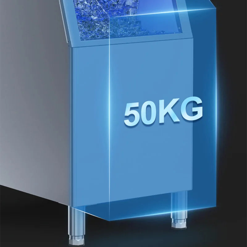 Commercial Ice Maker 250KG/Day | 50KG Bin, Auto Self-Cleaning