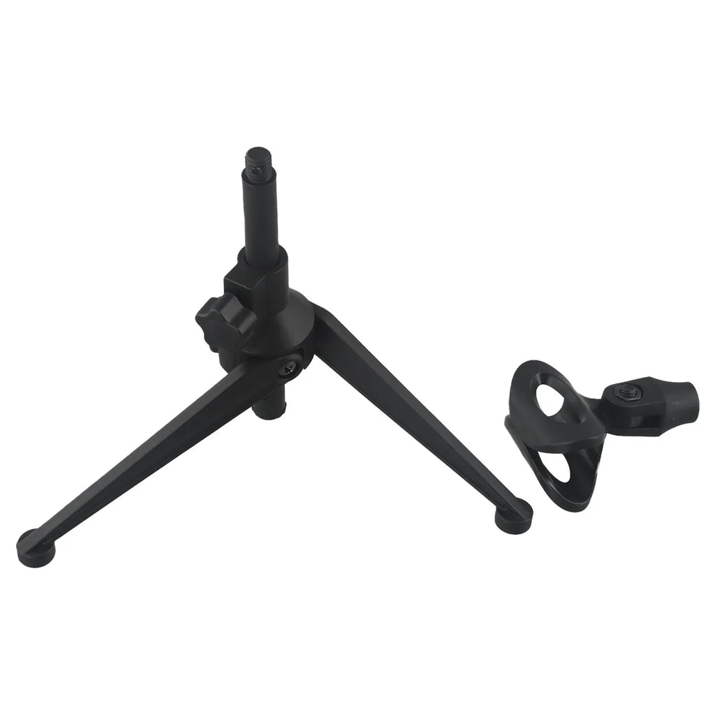 Microphone Stands Desktop Tripods Mini Portable Table Stand Adjustable Mic Stand Mic Clip Holder Bracket Lightweight Brackets Oasis Select 1Set