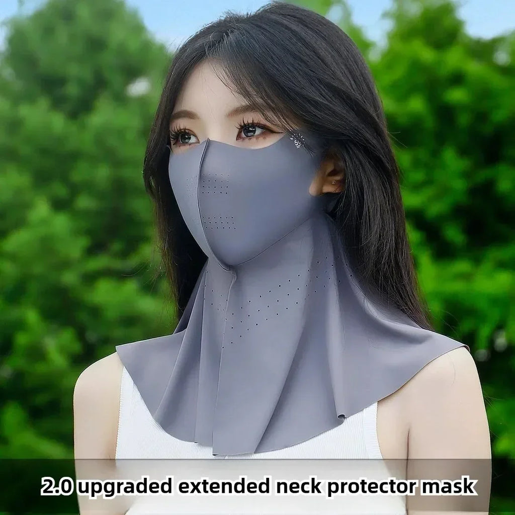 1-10PCS Women‘s Summer Outdoor Sun Face Mask Neck Cover Cooling Breathable UV Protection for Hiking Cycling Ideal Gift Oasis Select