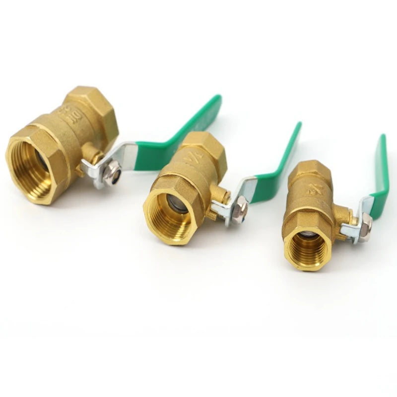 Brass Mini Ball Valve 1/2" 3/4"1inch BSP Type 216 Air Compressor Water Gas Oil Shut Off Valve Thicken Threaded Male To Female Oasis Select