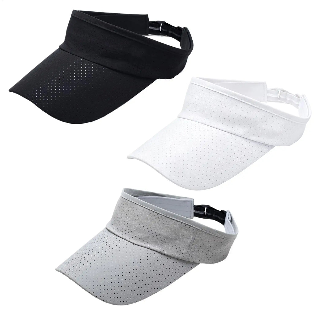Sun Hats Men Women Cotton Adjustable Visor UV Protection Top Empty Solid Sport Tennis Golf Running Sunscreen Baseball Caps Oasis Select