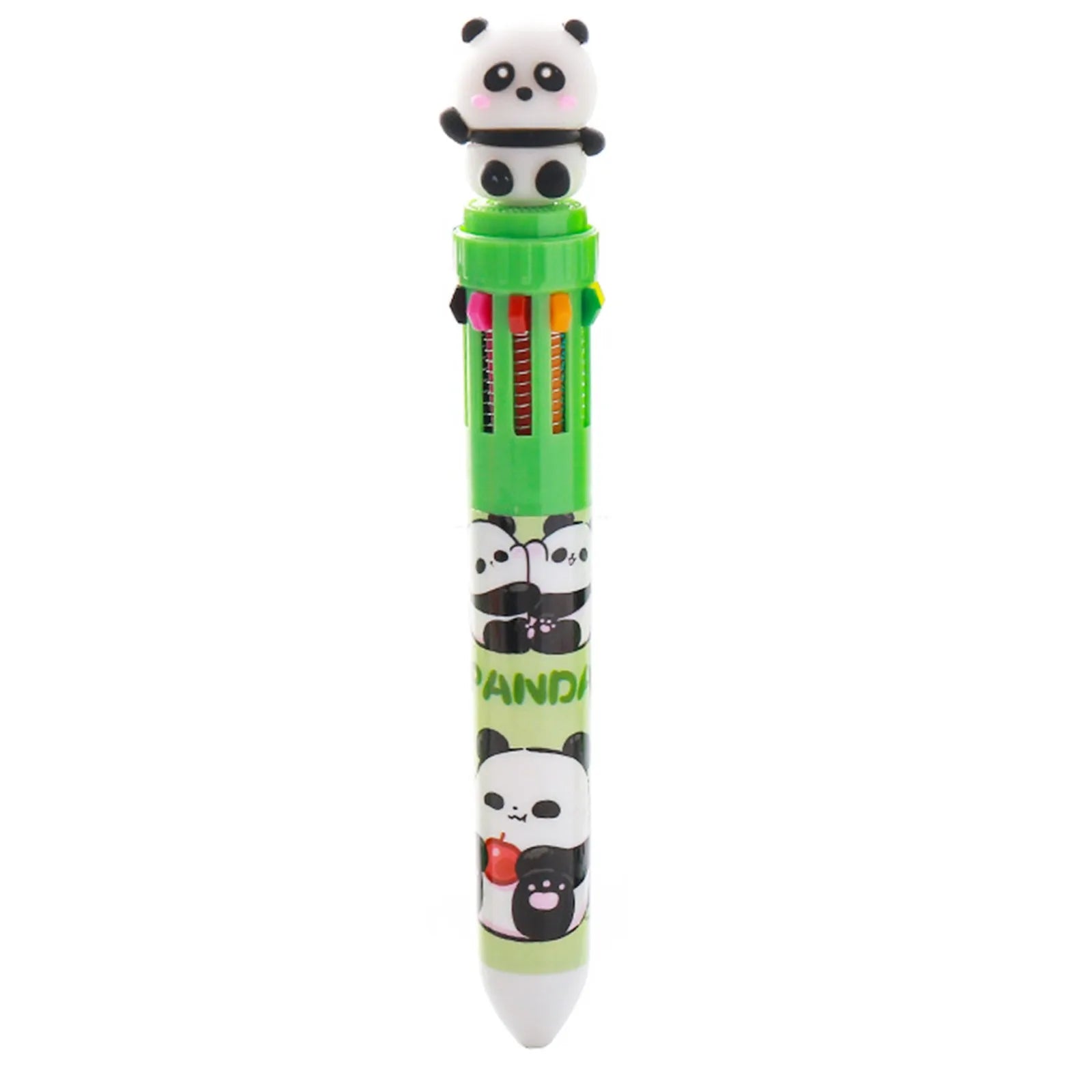 Cute Panda 10-in-1 Multicolor Ballpoint Pen | Kawaii Stationery Novelty Ballpoint Pen Oasis Select B-1PC