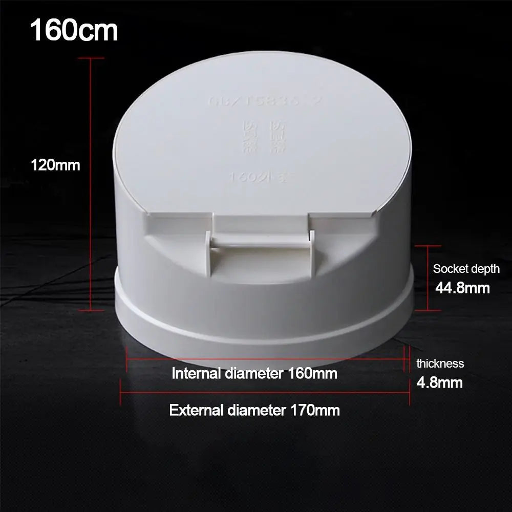 50-160mm Floor Drains Sewage Pipe PVC Drain Pipe Large Displacement Anti odor anti-rat Cover Septic Tank Outdoor Pipe Valve Oasis Select 160cm