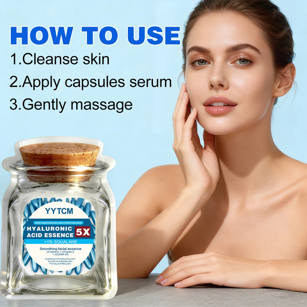 Hyaluronic acid deep moisturizing capsule essence, deep moisturizing and brightening skin essence 18/30/48/60/90/180capsules Oasis Select