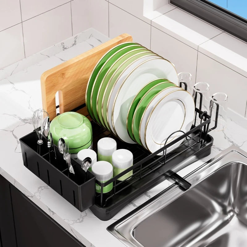 Bowl rack Single layer tableware storage rack Multifunctional sink rack Dish drain rack Oasis Select