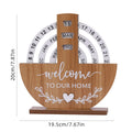 Creative Wooden Calendar Perpetual Calendar Home Decor Office Desktop Decoration Manual Rotating Desk Calendar Oasis Select shovel 20x18cm