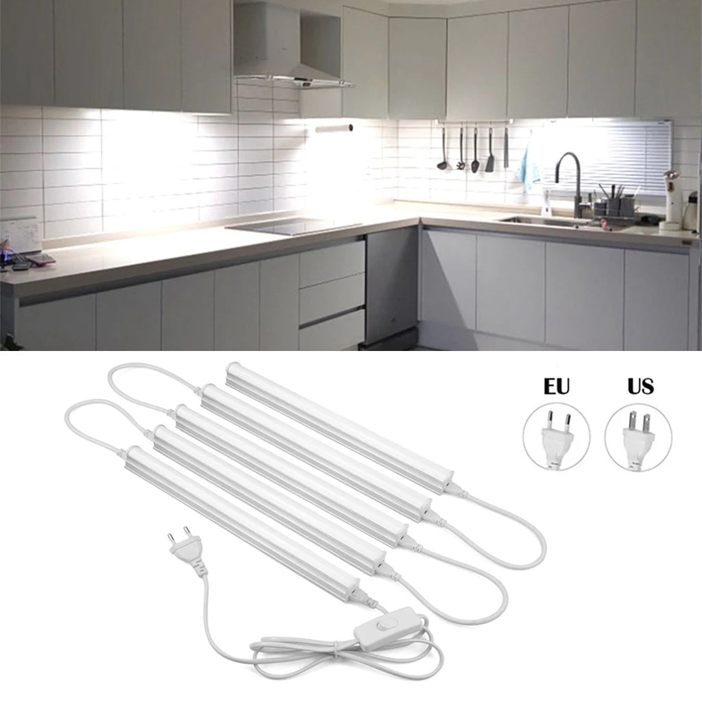 LED Tube Light Bar 29cm T5 Fluorescent 1-5 Pcs 220V 6W Kitchen Bathroom Bedroom Cabinet Lighting - Energy Efficient Bulbs Tube Oasis Select