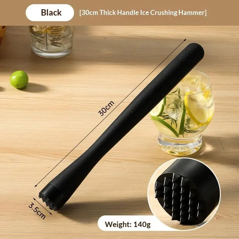 1 Pcs PP Cocktail Muddler with Grooved Nylon Tip, Bar Tool for Mashing Mixing Homemade Drinks Mojito Oasis Select 5