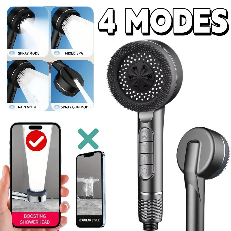 Shower Head Adjustable High Pressure Faucet Filter for Shower Spray Nozzle with Hose Bathroom Showers Accessories Oasis Select