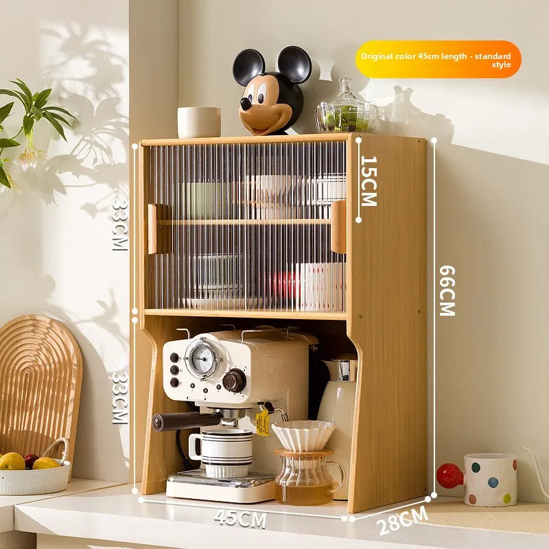 Cup storage rack desktop dining side coffee machine kettle storage cabinet multi-layer dustproof water cup tea set cup holder Oasis Select Primary 45 GB
