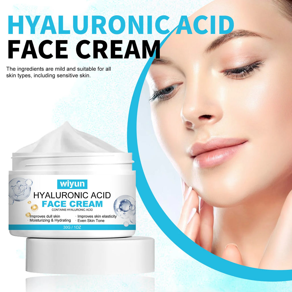 WIYUN Hyaluronic Acid Face Cream – Pore & Oil Control 30g Facial Moisturizer Oasis Select