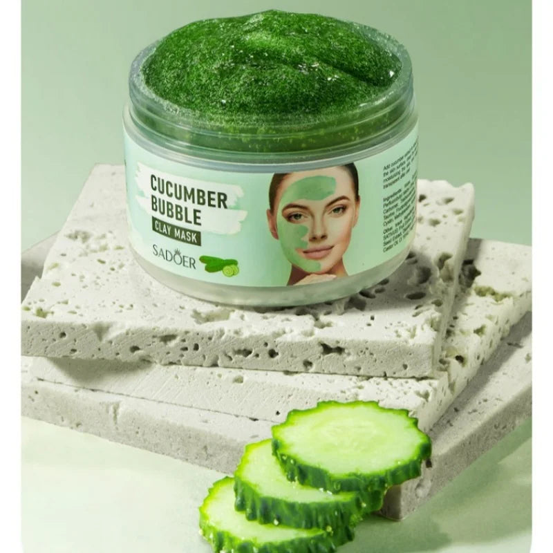 SADOER Cucumber Bubble Mask – Moisturizing All Skin Types Bubble Face Mask Oasis Select