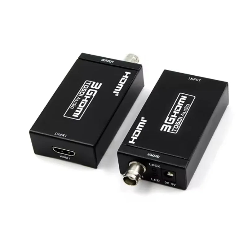 HDMI to SDI Converter SDI to HDMI Audio Video Adapter 720P 1080P HDMI to BNC Support SD HD 3G-SDI for Home Theater Cinema PC Oasis Select