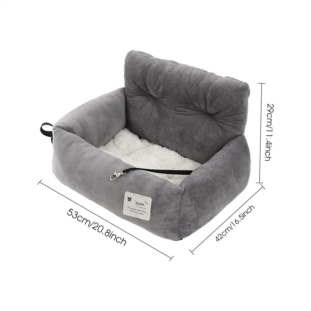 Dog Car Seat Pet Travel Booster Seat with Handle Dog Safety Car Seat Dog Car Bed Dual-Use for Car and Home Travel Carrier Bed Oasis Select
