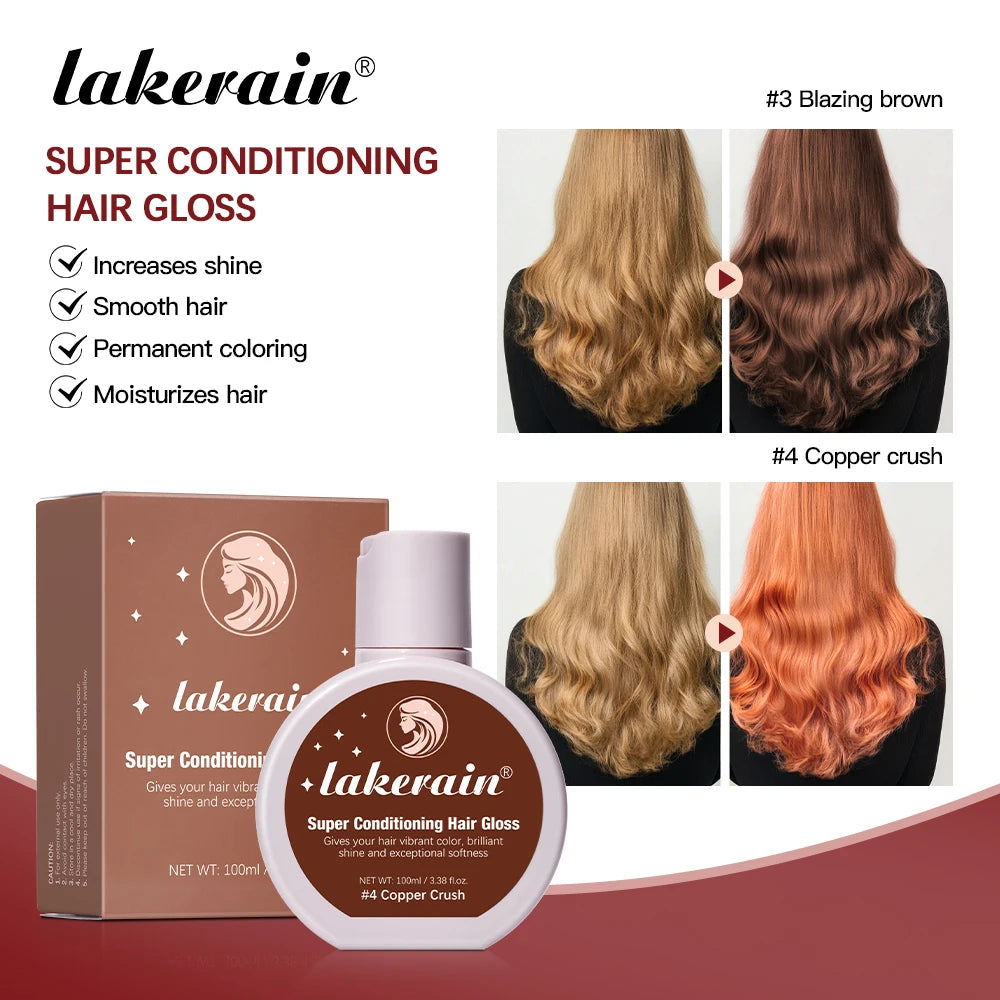 Super Conditioning Hair Gloss Enhance Color Luster Nourishing Repairing Long-lasting Color Hair Tinted Moisturizer No Need Mix Oasis Select
