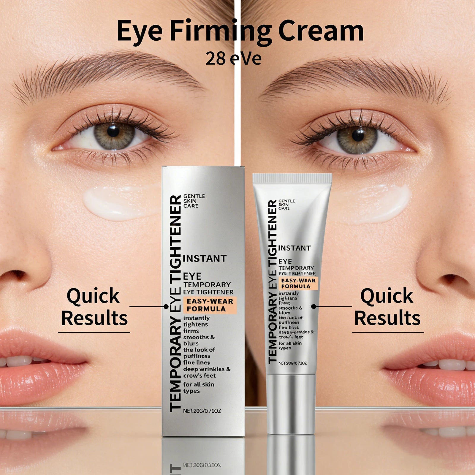 Temporary Eye Tightener Eye Lift Firming Under Eye Smoothing Reduce Puffiness Refine Contour Lightweight Quick Effect Daily Oasis Select